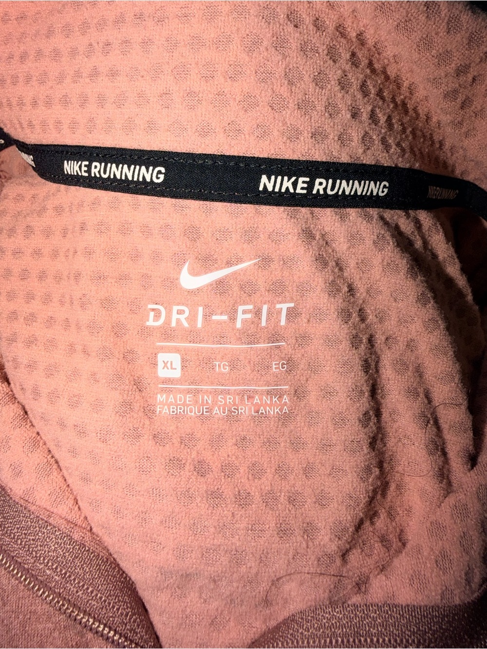 Nike Dri-FIT Half-Zip Pullover - Rose/Blush Women’s Size XL - Picture 4 of 7